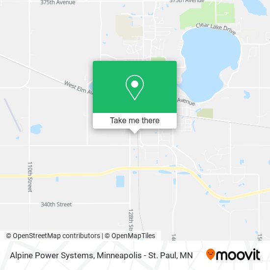 Alpine Power Systems map