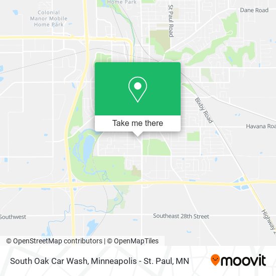 South Oak Car Wash map