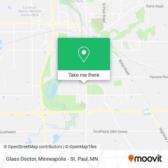 Mapa de Glass Doctor