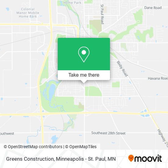 Mapa de Greens Construction