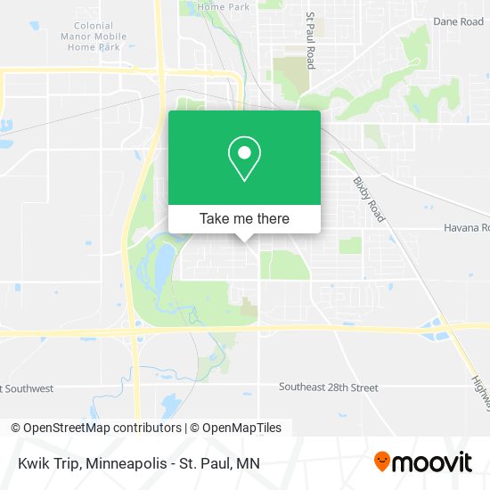 Mapa de Kwik Trip