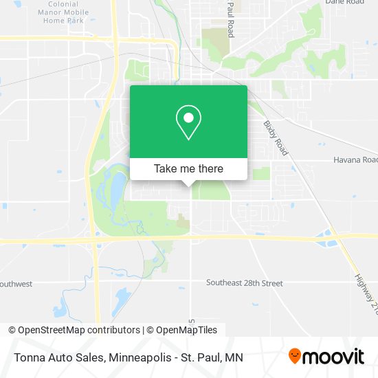 Tonna Auto Sales map