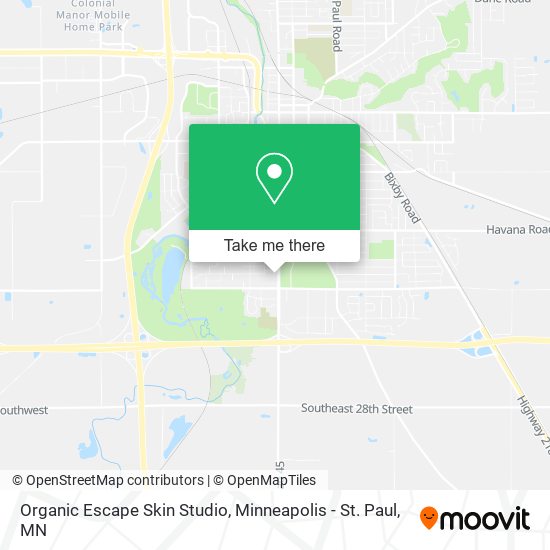 Organic Escape Skin Studio map