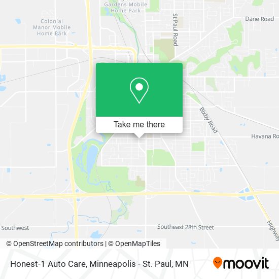 Honest-1 Auto Care map