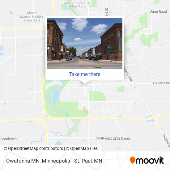 Owatonna MN map