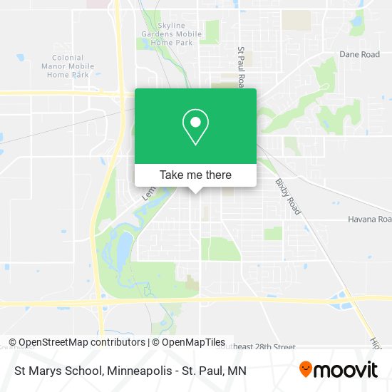 St Marys School map