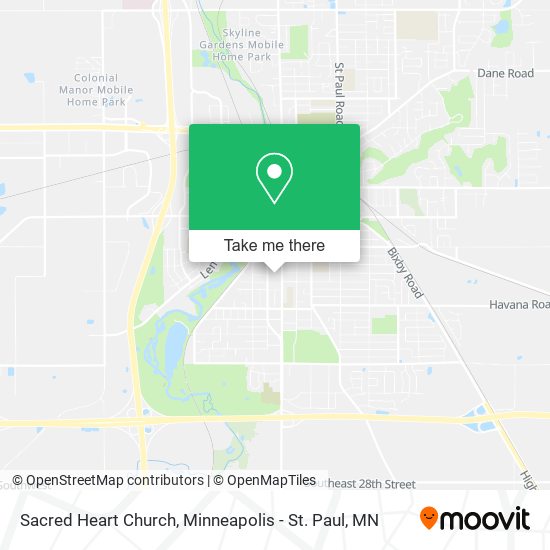 Sacred Heart Church map