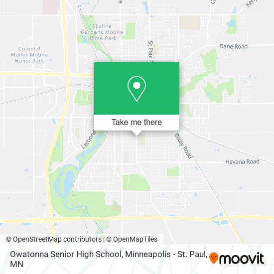 Mapa de Owatonna Senior High School