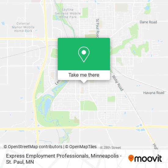 Mapa de Express Employment Professionals