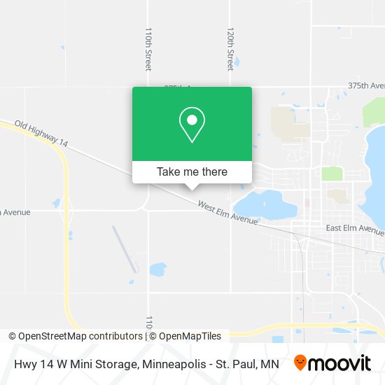Mapa de Hwy 14 W Mini Storage