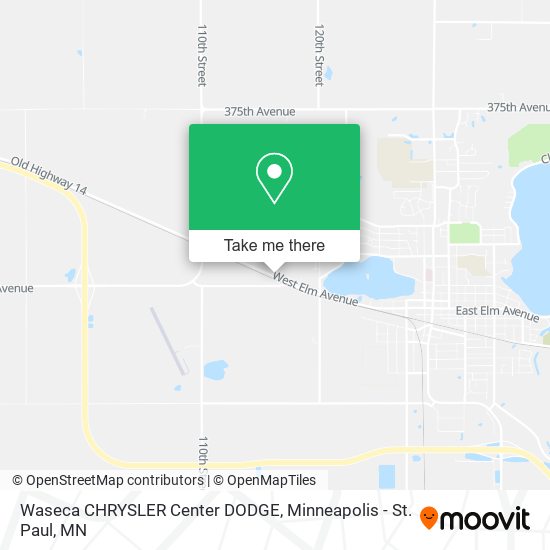 Mapa de Waseca CHRYSLER Center DODGE