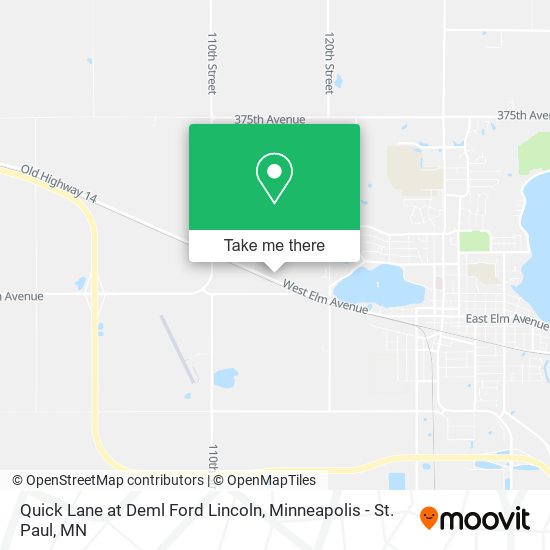 Quick Lane at Deml Ford Lincoln map
