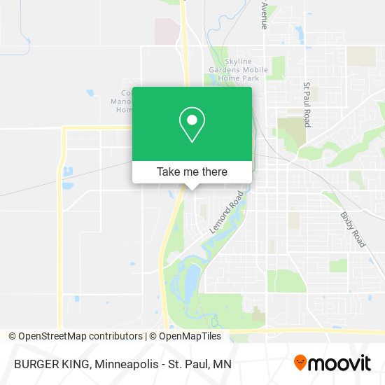 BURGER KING map