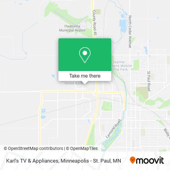 Karl's TV & Appliances map