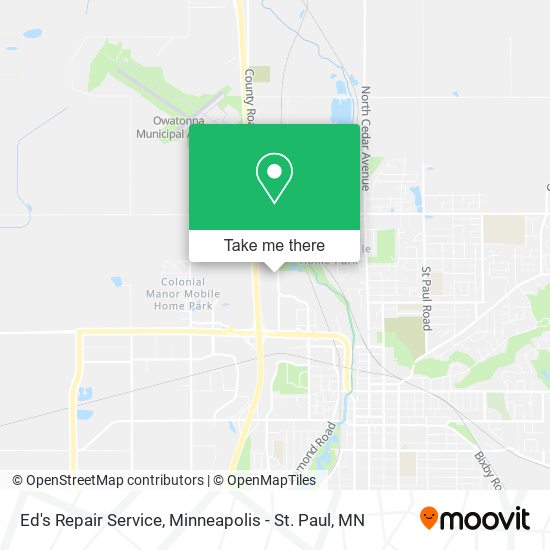 Ed's Repair Service map