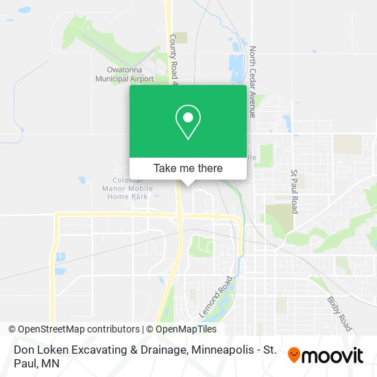 Mapa de Don Loken Excavating & Drainage