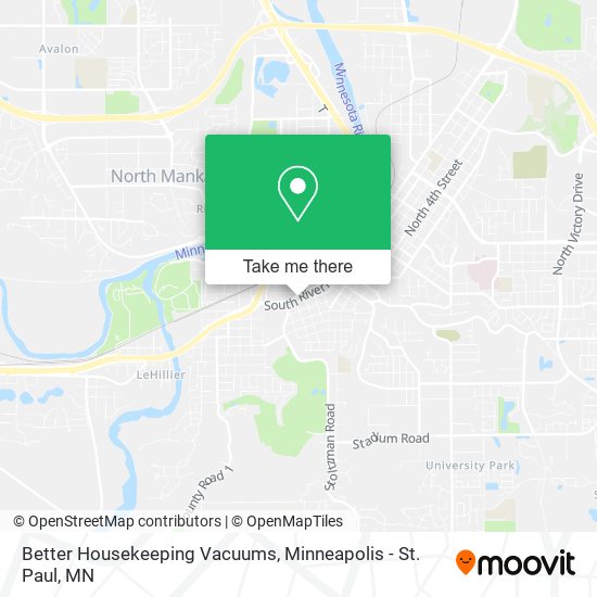 Mapa de Better Housekeeping Vacuums