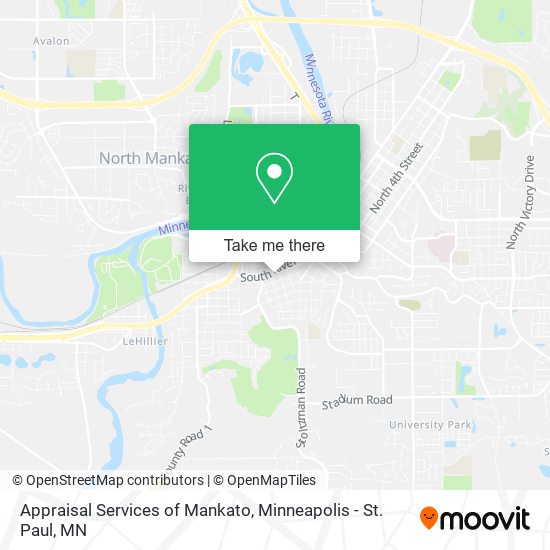 Mapa de Appraisal Services of Mankato
