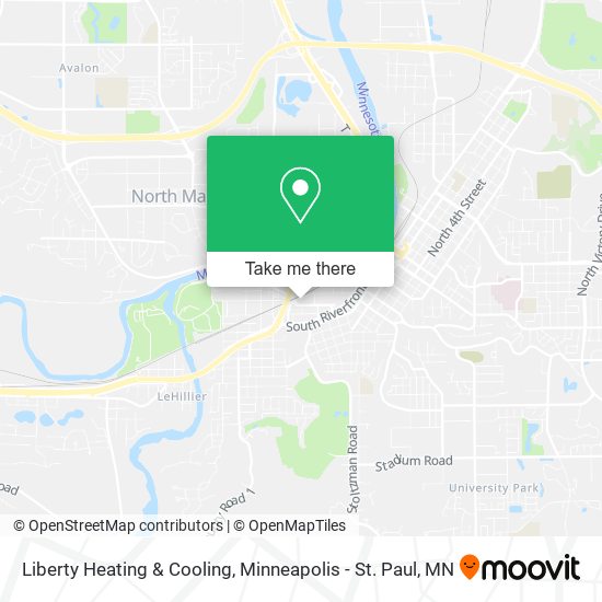 Liberty Heating & Cooling map