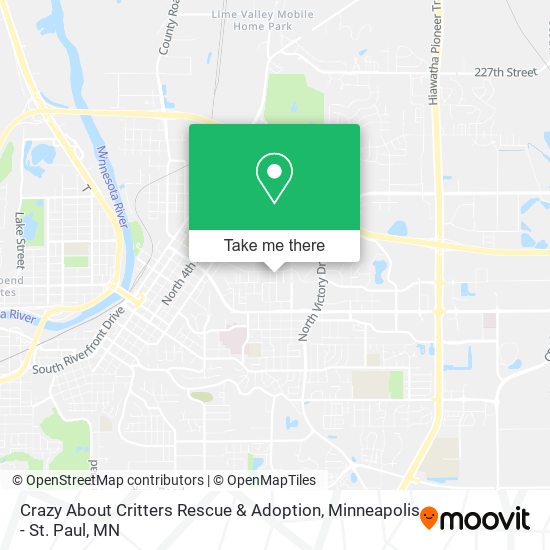 Mapa de Crazy About Critters Rescue & Adoption