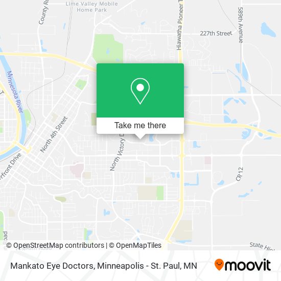 Mankato Eye Doctors map