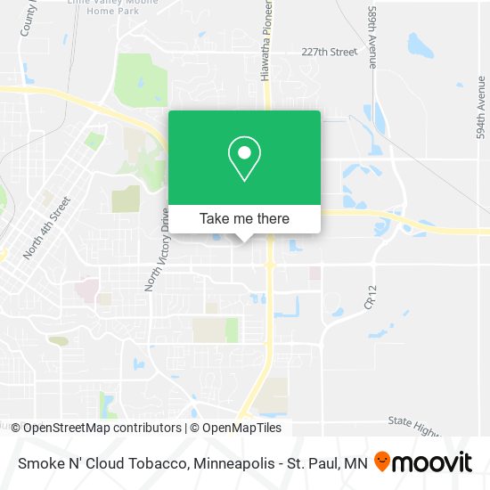 Smoke N' Cloud Tobacco map
