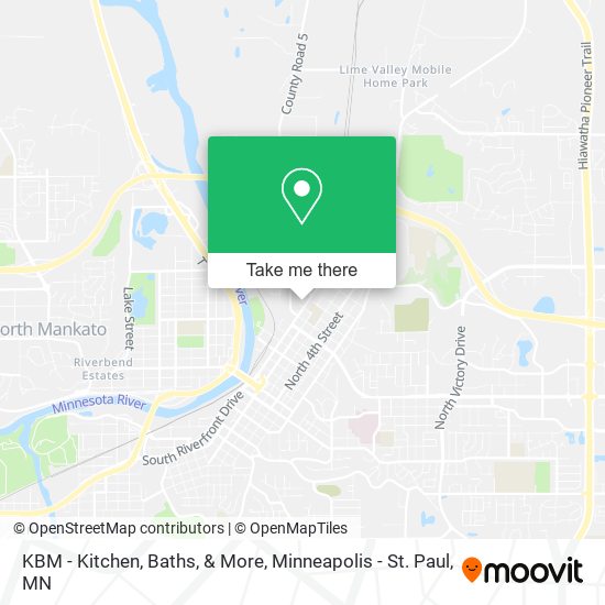 KBM - Kitchen, Baths, & More map