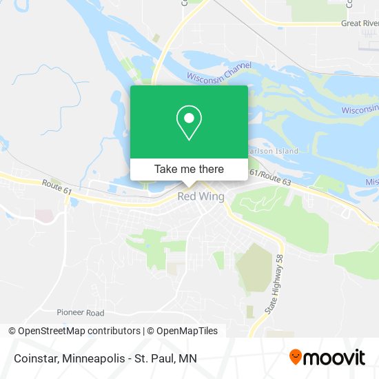 Mapa de Coinstar