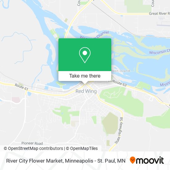 River City Flower Market map