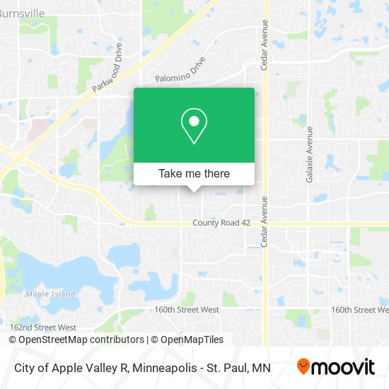 Mapa de City of Apple Valley R