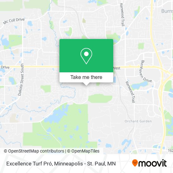 Mapa de Excellence Turf Pró