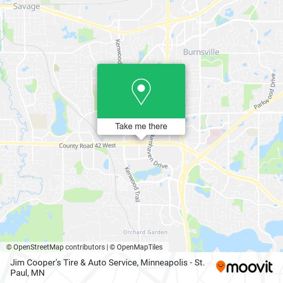 Jim Cooper's Tire & Auto Service map