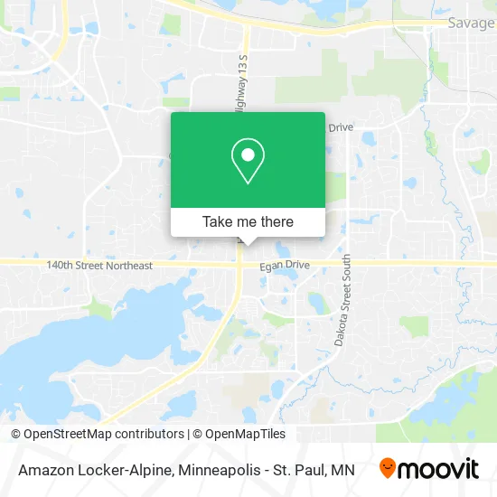 Amazon Locker-Alpine map