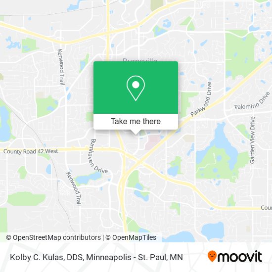 Kolby C. Kulas, DDS map