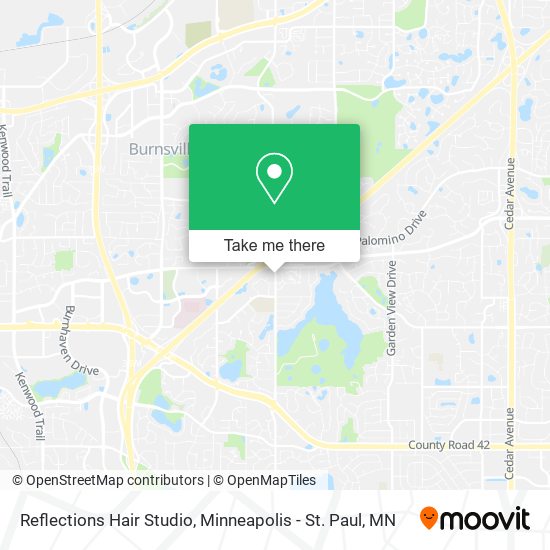 Mapa de Reflections Hair Studio