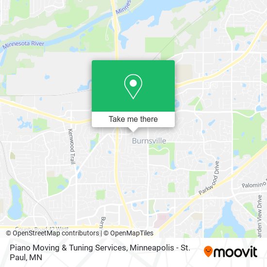 Piano Moving & Tuning Services map
