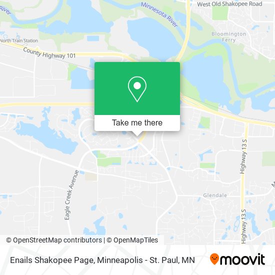 Mapa de Enails Shakopee Page