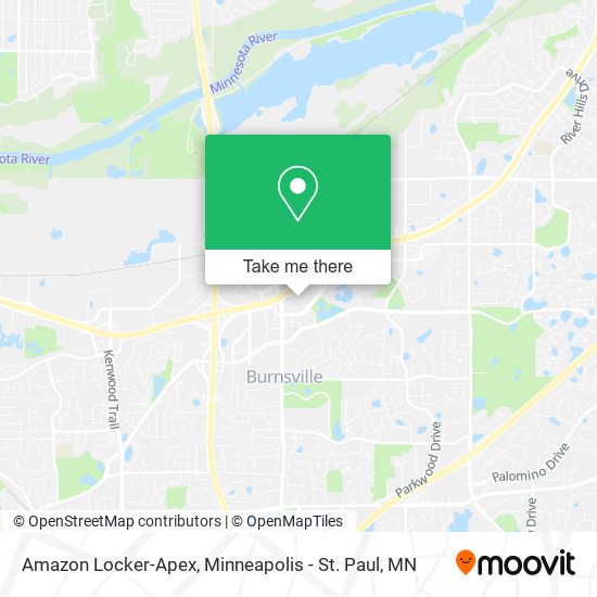 Mapa de Amazon Locker-Apex