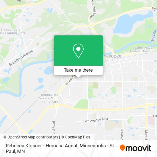 Mapa de Rebecca Klosner - Humana Agent