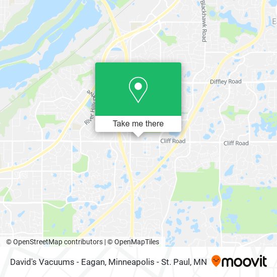David's Vacuums - Eagan map