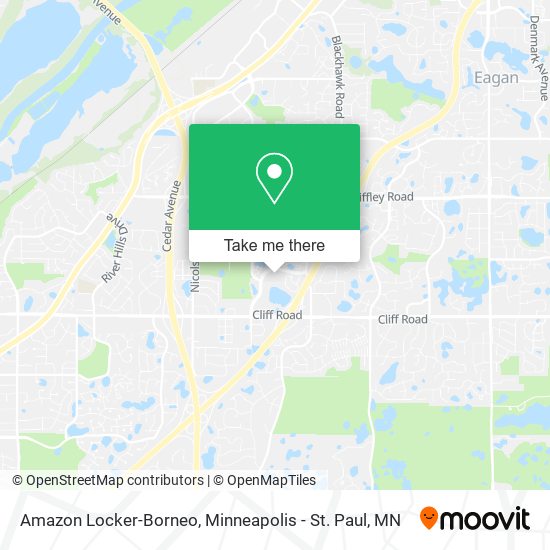 Amazon Locker-Borneo map