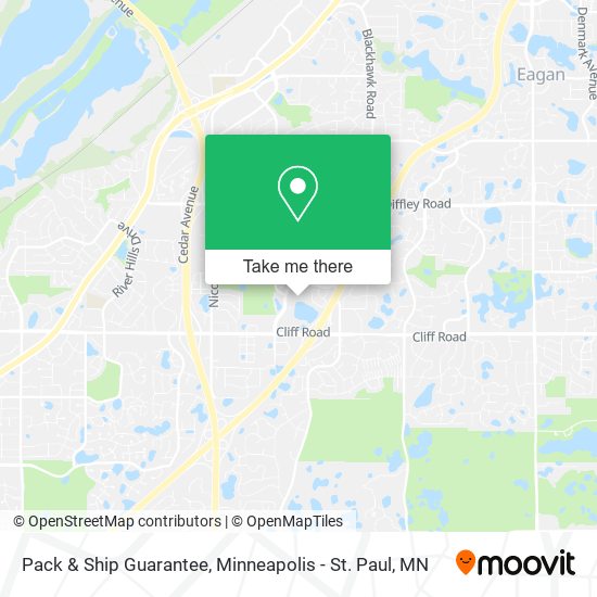 Mapa de Pack & Ship Guarantee