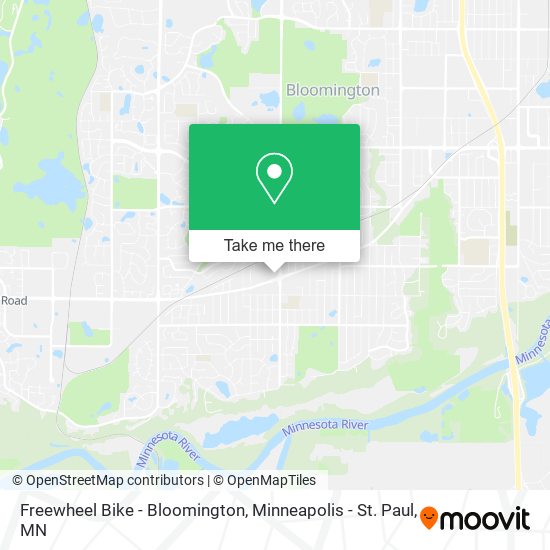 Mapa de Freewheel Bike - Bloomington