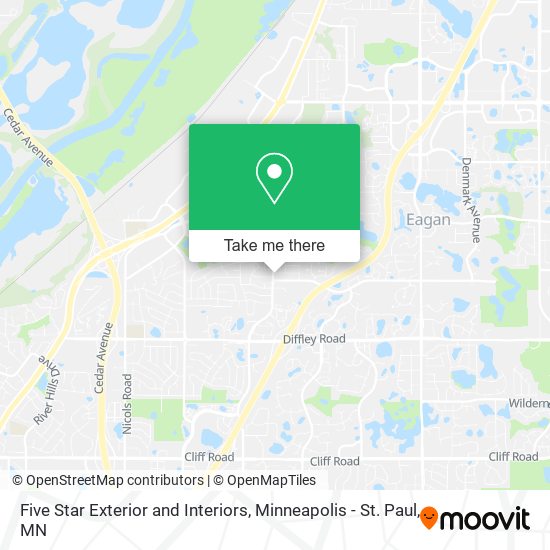 Five Star Exterior and Interiors map