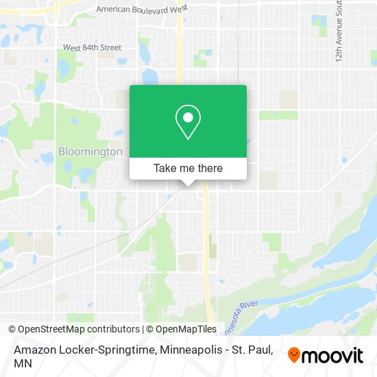 Mapa de Amazon Locker-Springtime