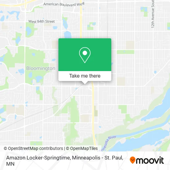 Amazon Locker-Springtime map
