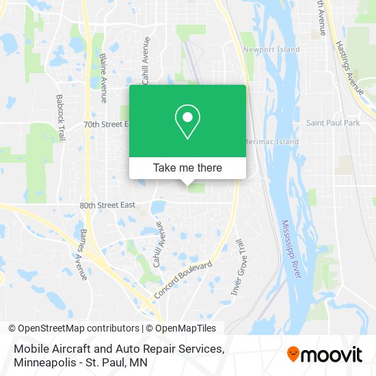 Mobile Aircraft and Auto Repair Services map
