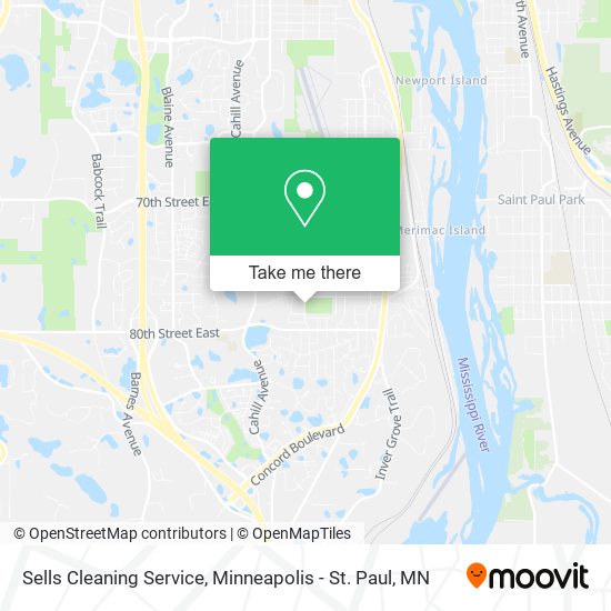 Sells Cleaning Service map