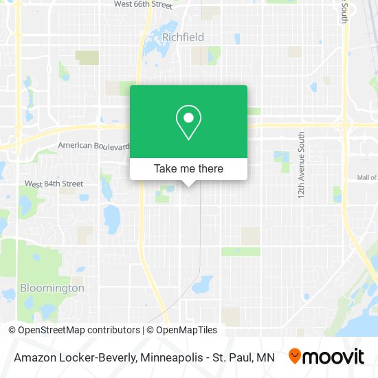 Amazon Locker-Beverly map