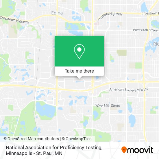 National Association for Proficiency Testing map